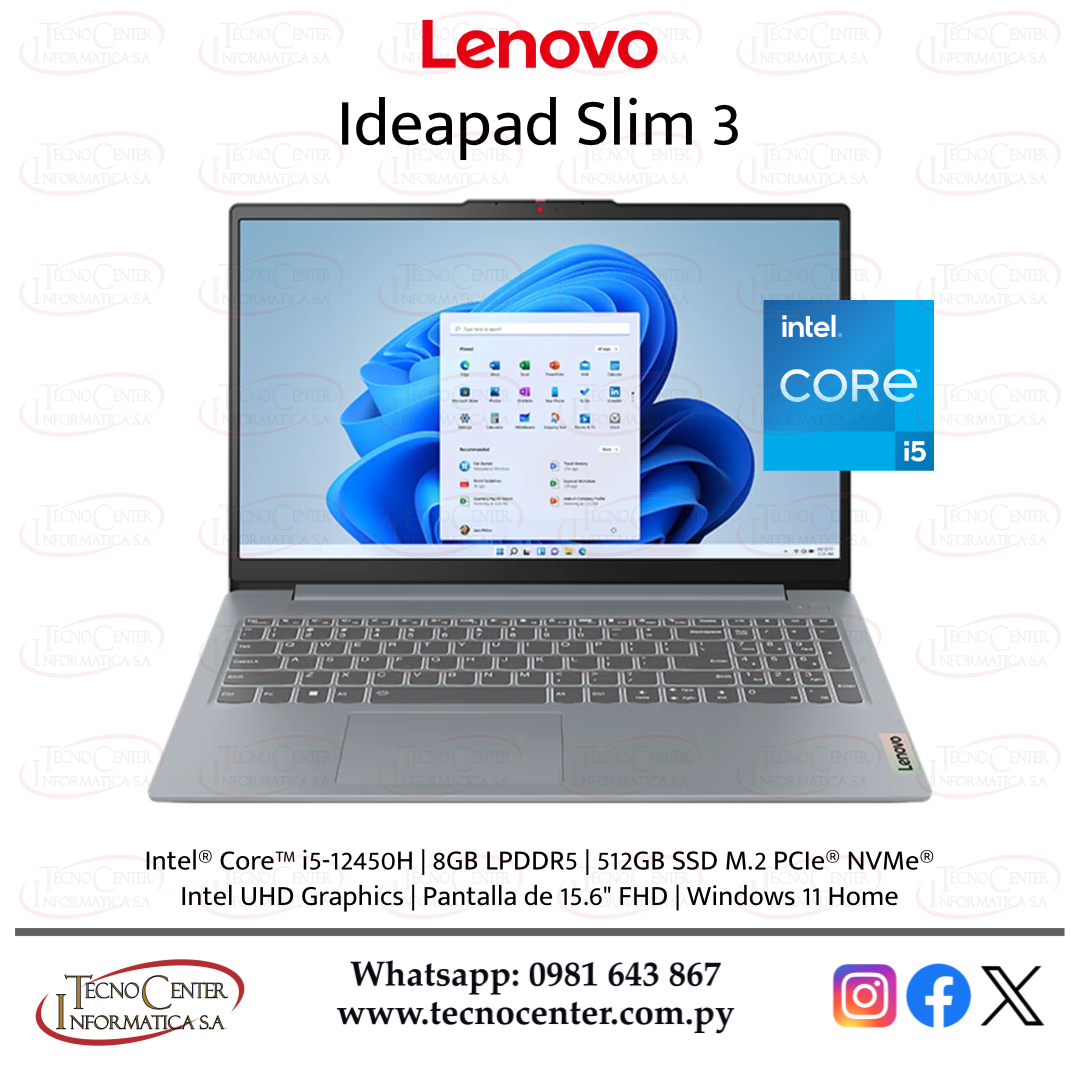 Notebook Lenovo Ideapad Slim 3 Intel Core i5